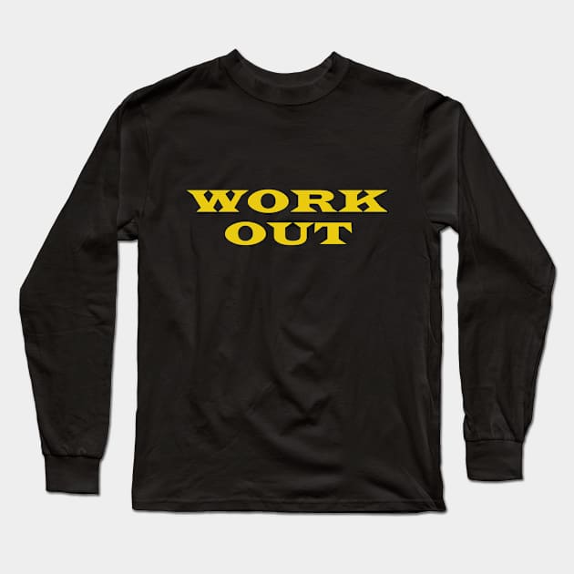 workout Long Sleeve T-Shirt by wael store